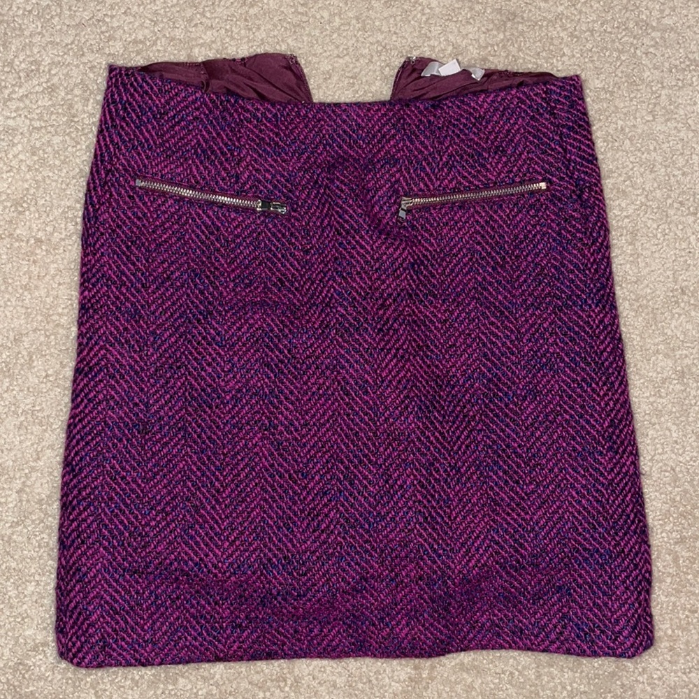Loft tweed mini skirt